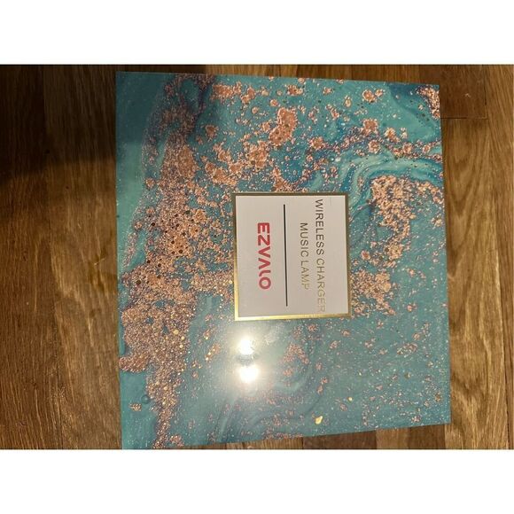 EZVALO Music Table Lamp with Wireless Charger, 4 in 1 Touch Bedside Lamp, Portab - Picture 7 of 8